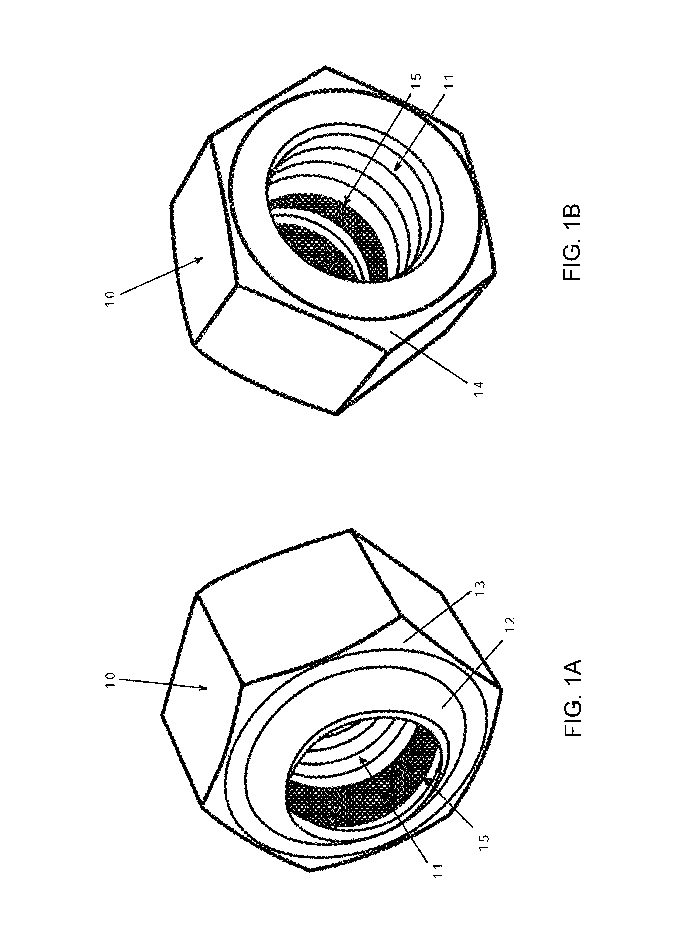 One-piece self-locking nut