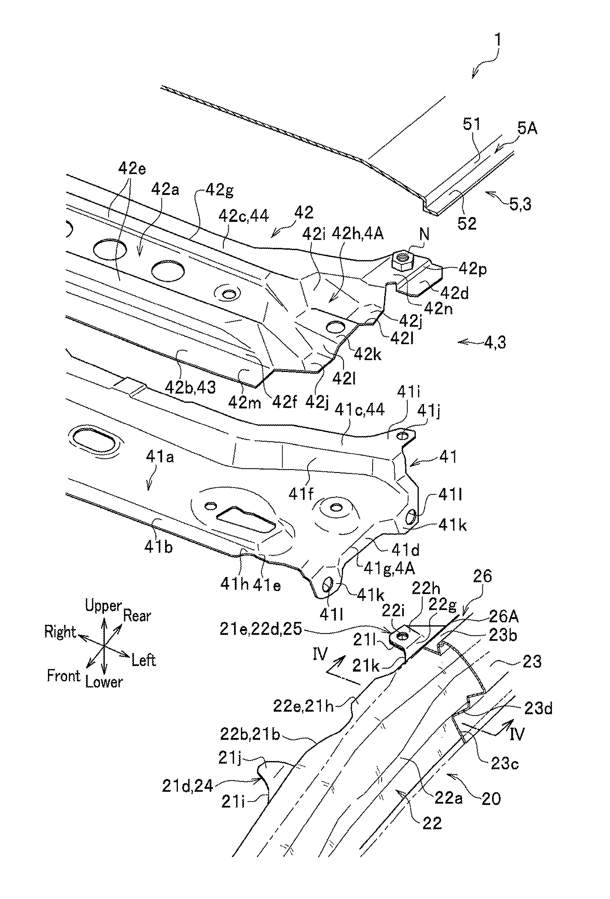 Vehicle body structure and method for assembling vehicle body structure