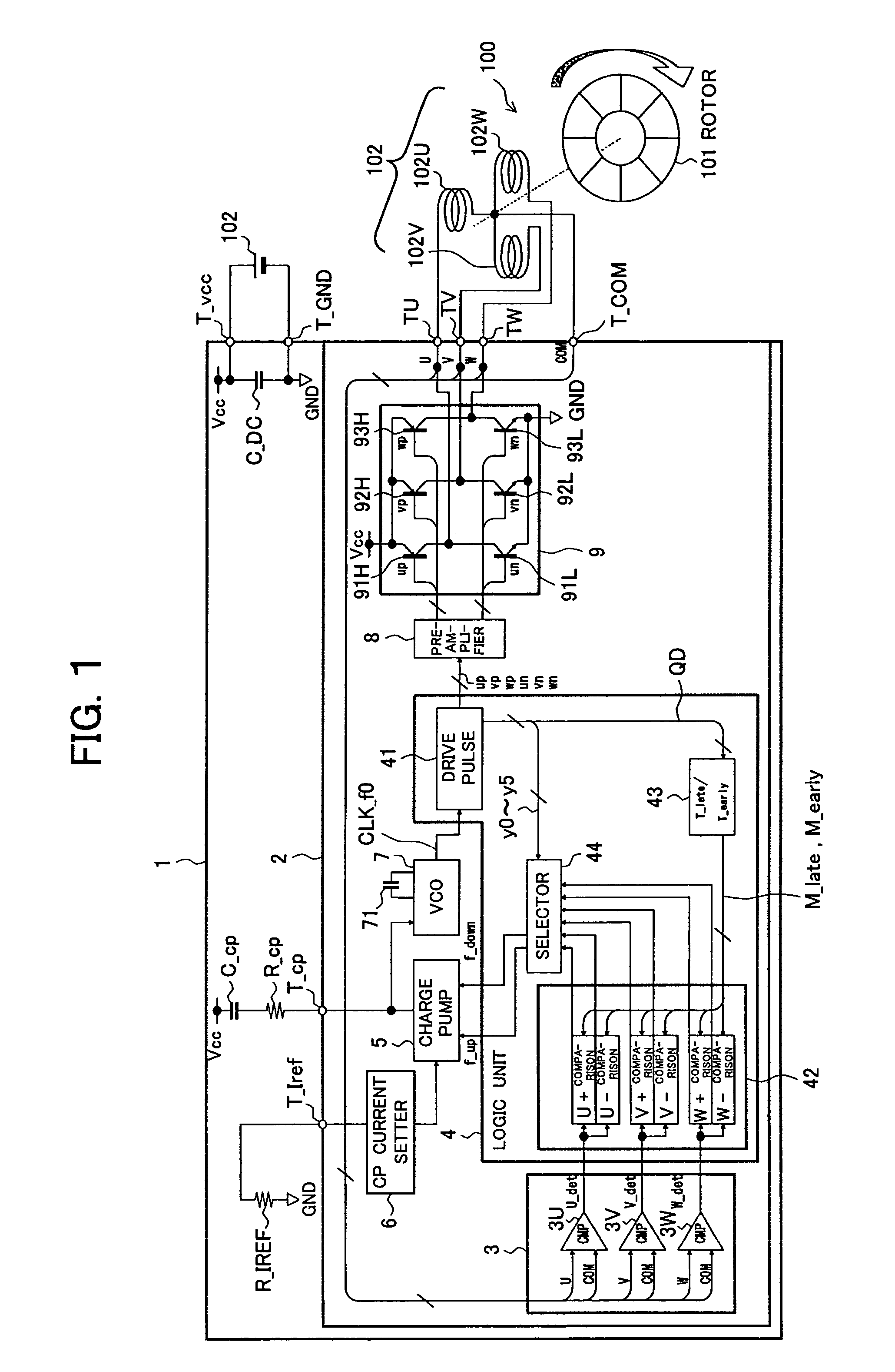 Motor drive circuit, motor system, and motor drive method