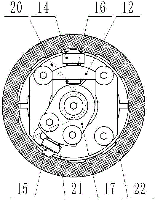 Detecting device for rifling angle of small-caliber gun barrel