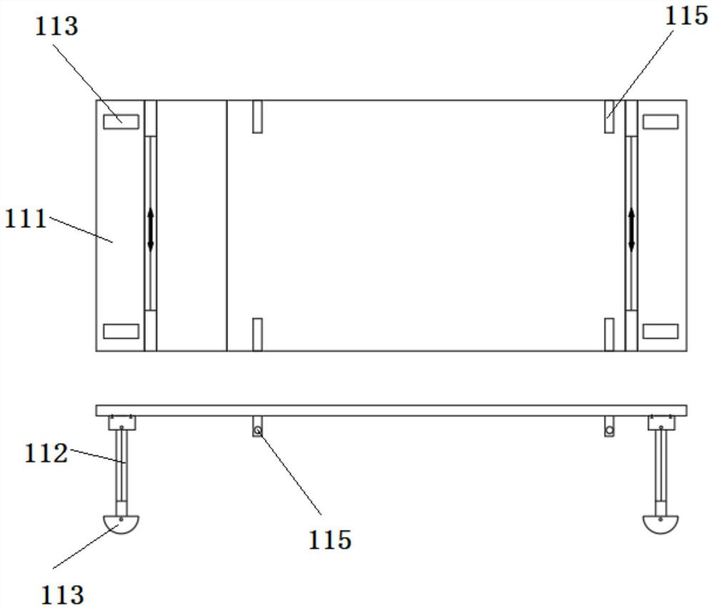 Continuous pushing self-moving machine tail