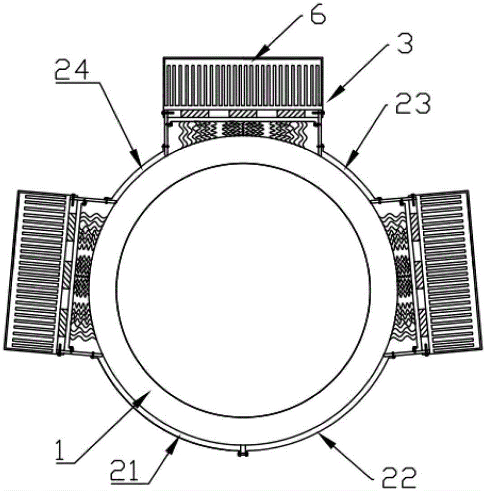 Automobile exhaust pipe thermoelectric power generation device