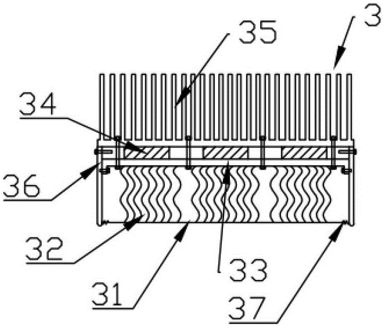 Automobile exhaust pipe thermoelectric power generation device