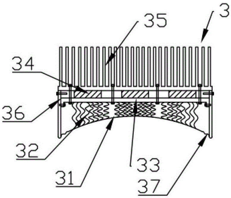 Automobile exhaust pipe thermoelectric power generation device