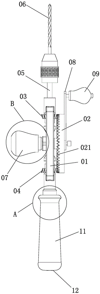 Rapid Drilling Pulse Retraction Hand Drill