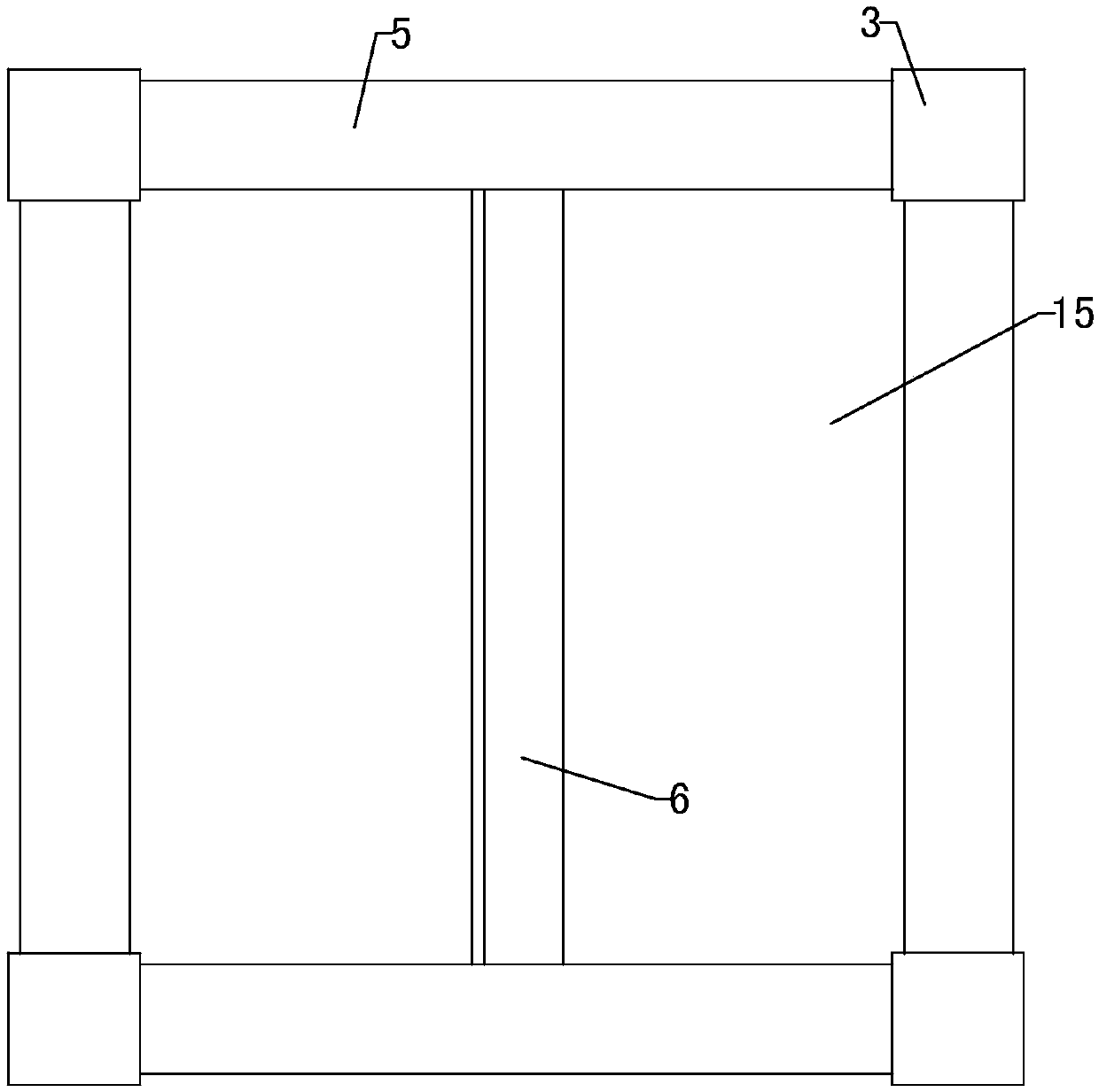 Stepping stair section channel for underground deep large engineering construction and construction method thereof