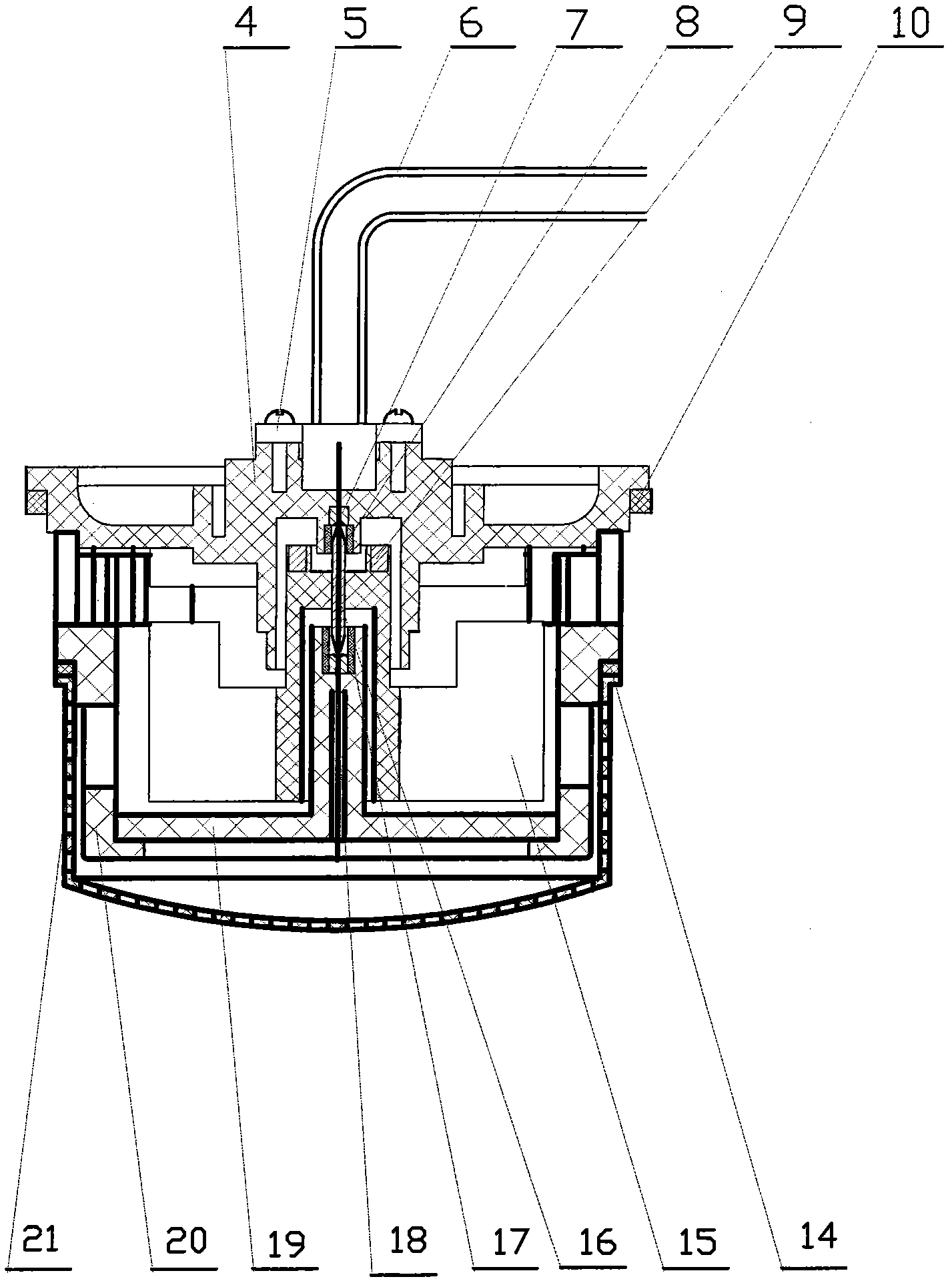 Signal transmission and metering algorithm for impeller magnetic inductive basic water and heat meter