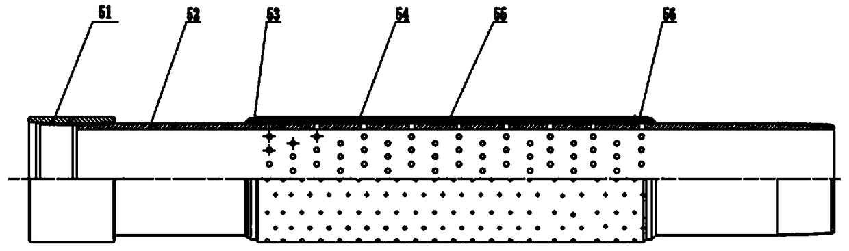 Mechanical sand prevention method for small sleeve producing well, mechanical sand prevention tubular column and fishing tool