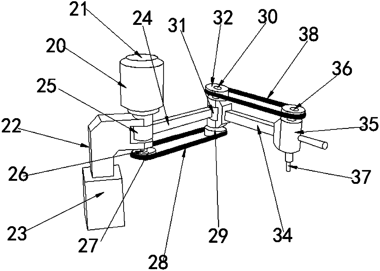 Omni-directional mechanical paint-spraying device