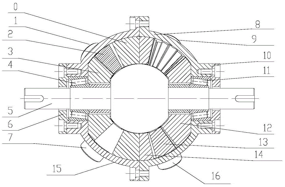 Dual output inner rotor non-conical gear hydraulic motor