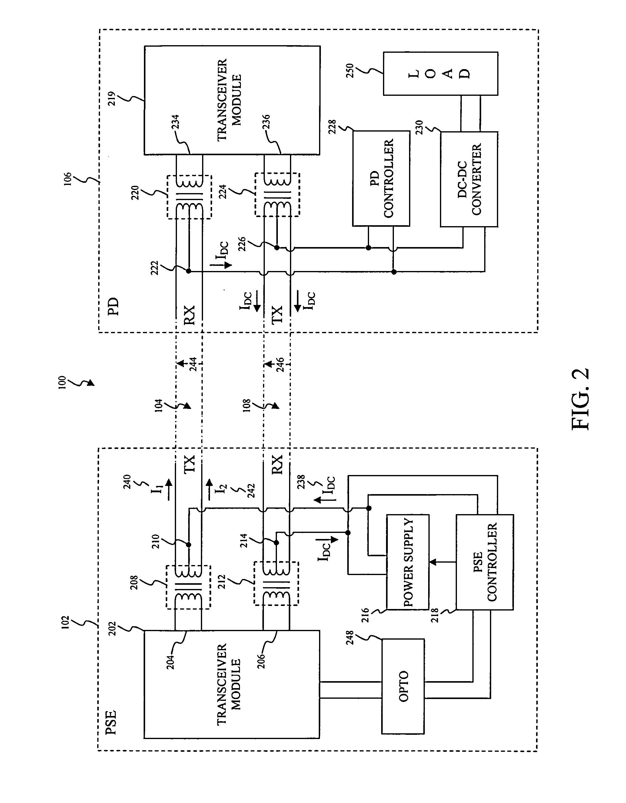 Advertising power over ethernet (POE) capabilities among nodes in a POE system using type-length-value (TLV) structures