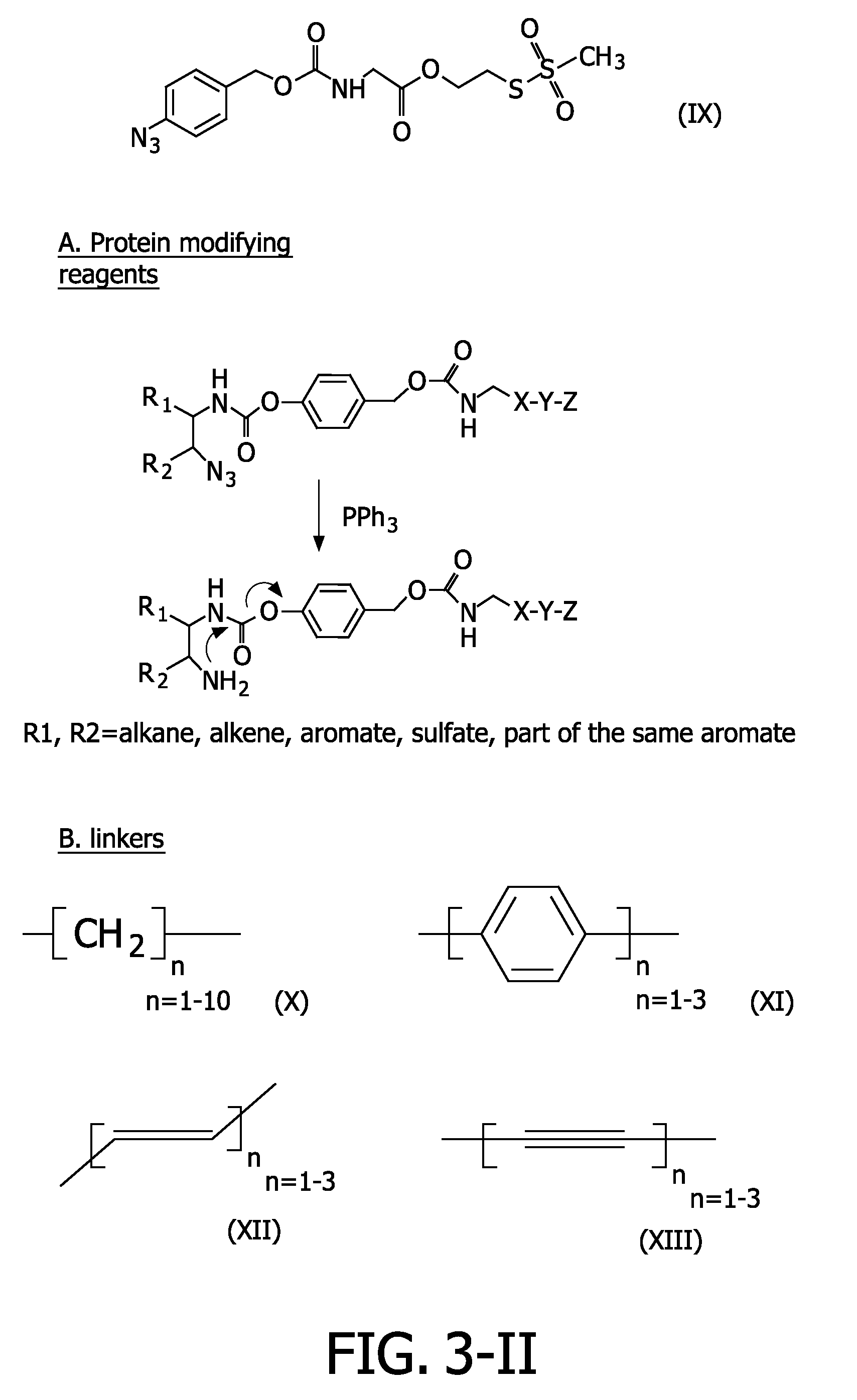 Azide modified charge sensitive channel proteins