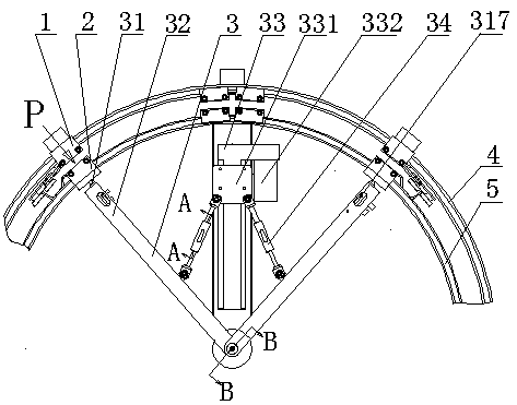 Curved elevator door operator