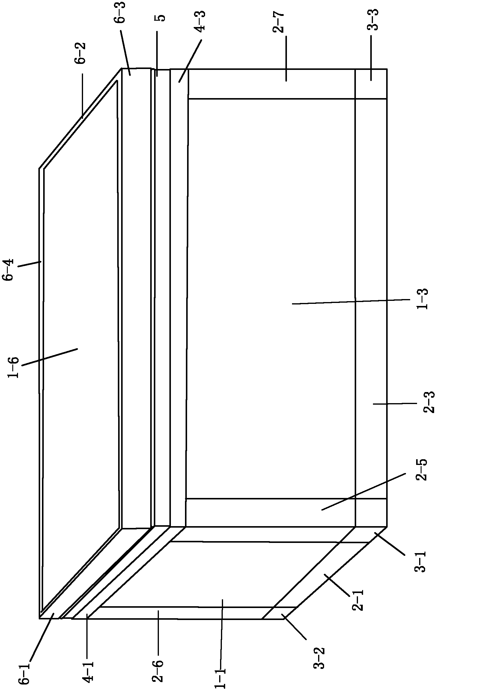 Rectangular vacuum insulation structural board and heat preservation box assembled by same