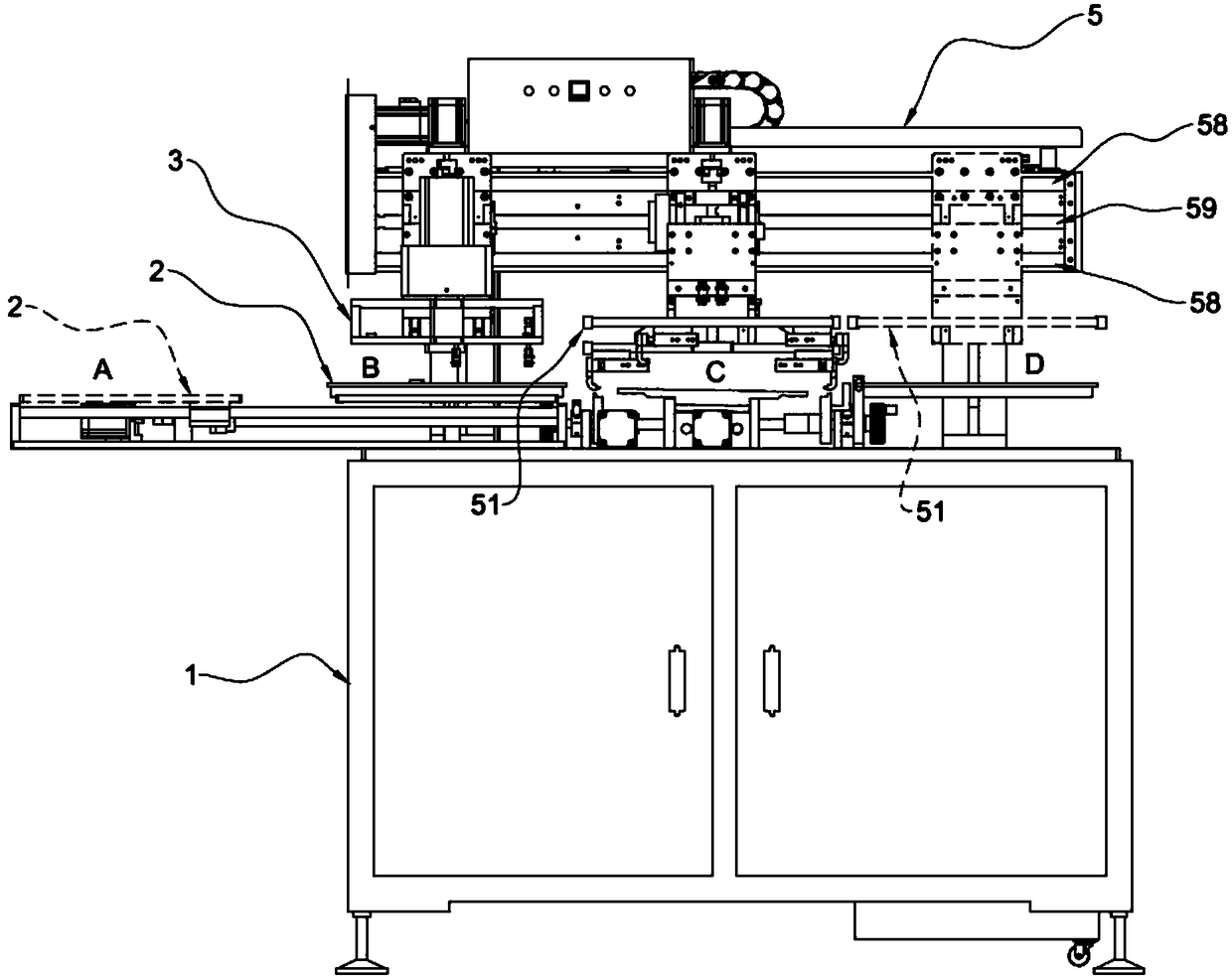 Automatic board feeding machine and automatic board feeding system