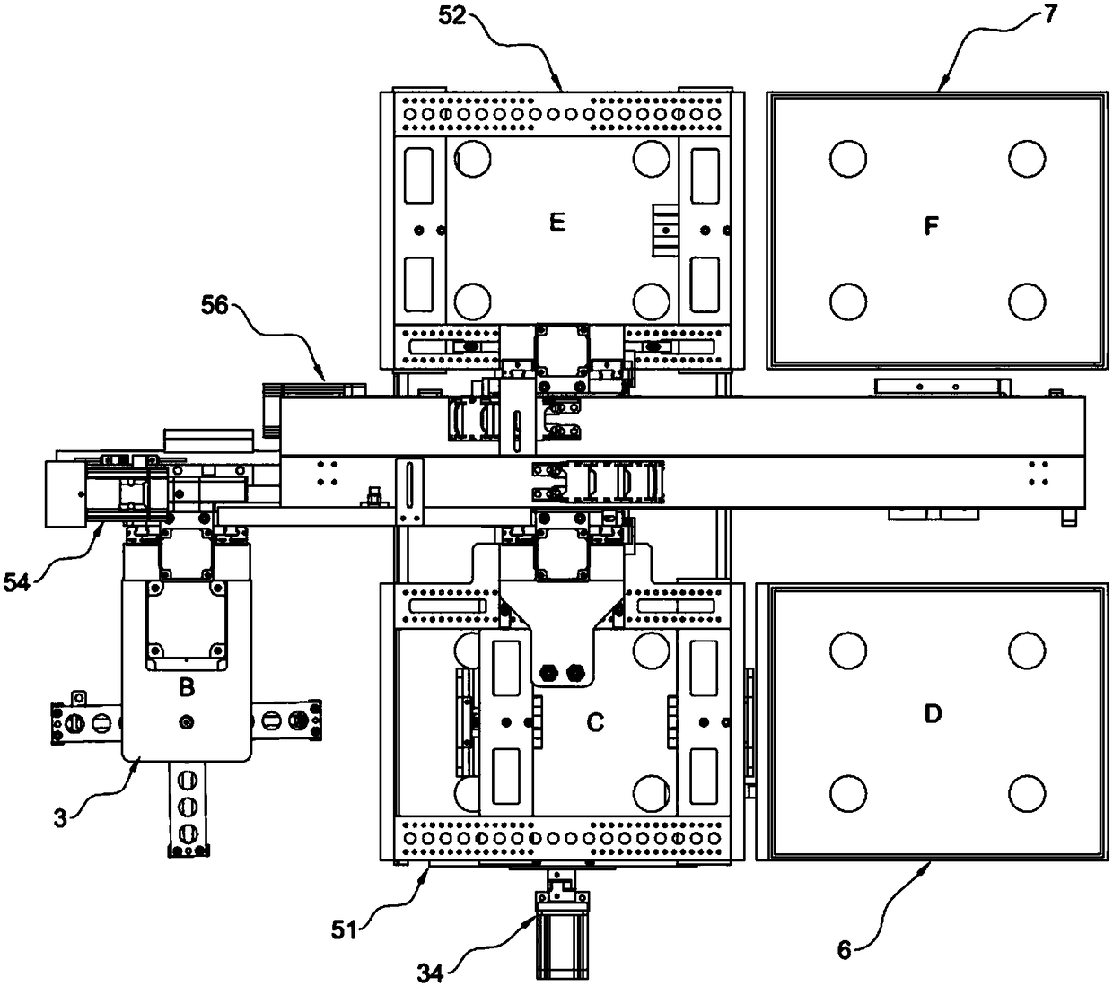 Automatic board feeding machine and automatic board feeding system