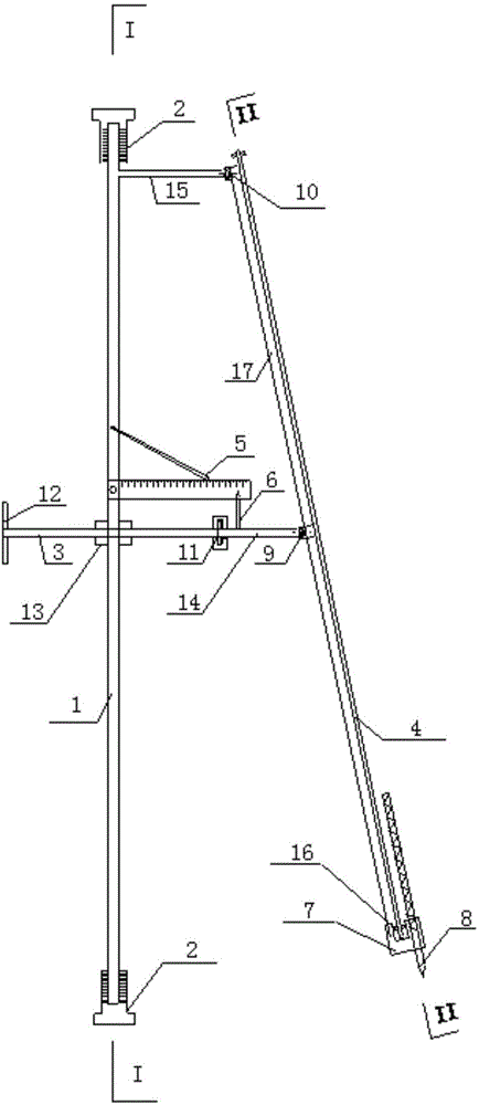 Built-in steel pipe mitre elbow discharging lofting device