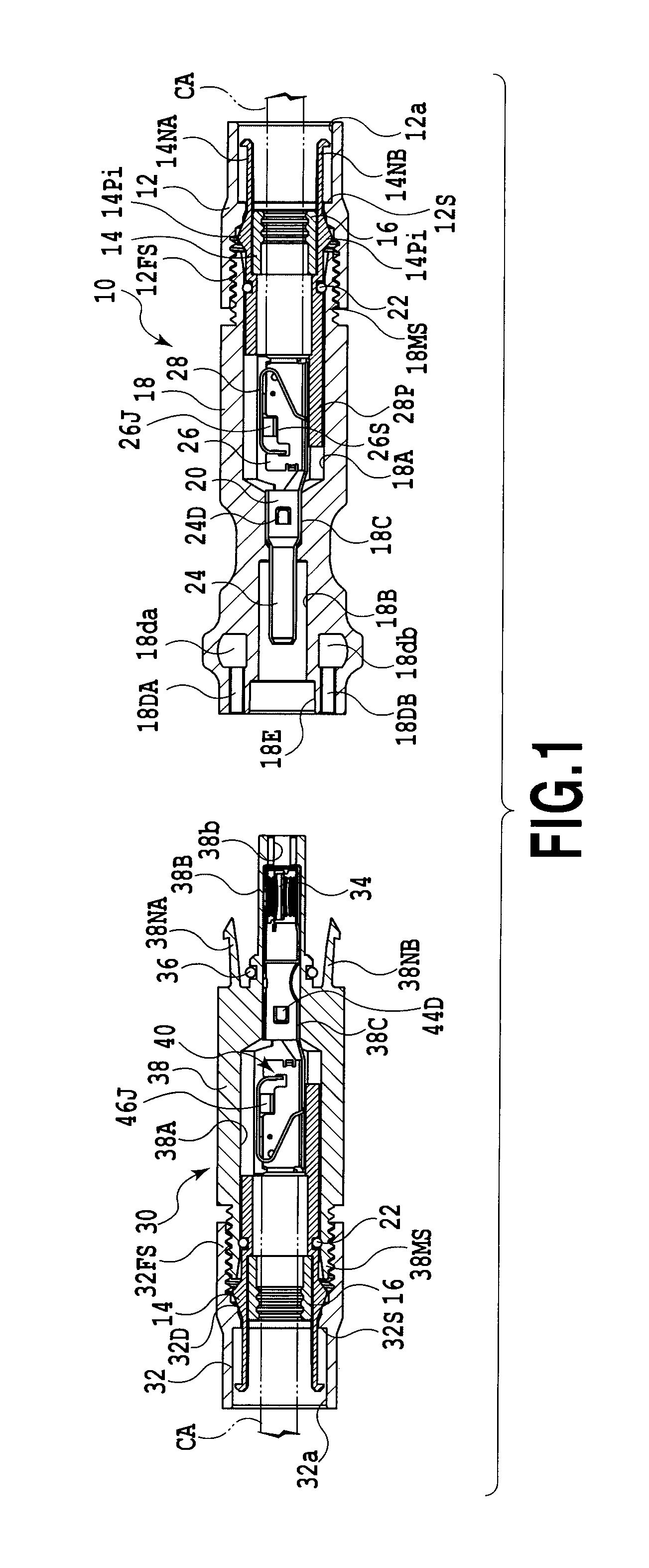 Waterproof structure for a cable connector, and a plug connector, socket connector and cable connector utilizing the same