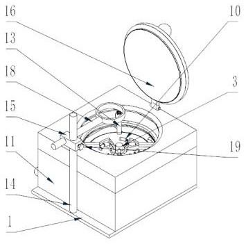 Laboratory alcohol lamp with flame size convenient to control