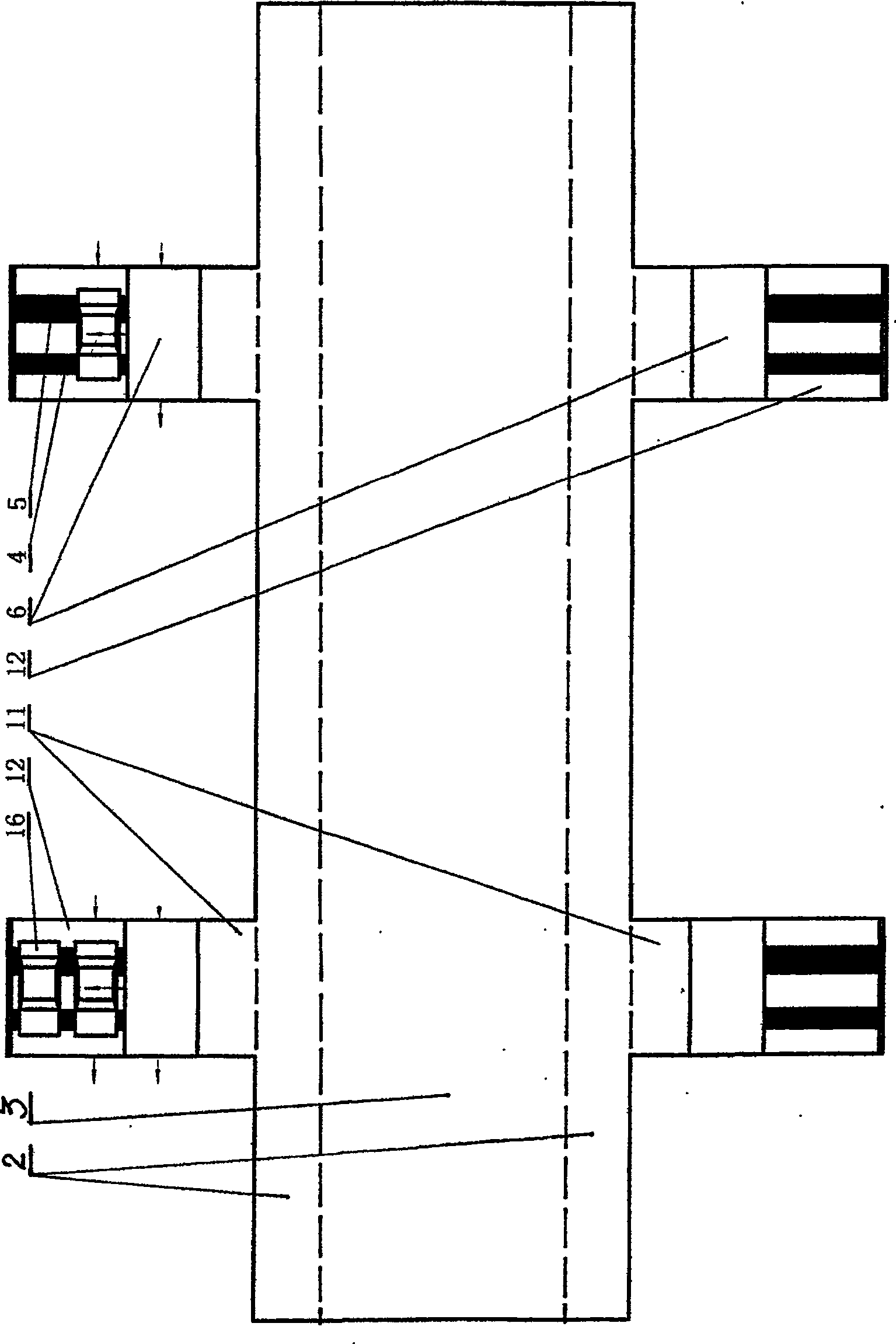 Double laneway transition passage layered transportation rolling way parallel parking type mechanical parking system