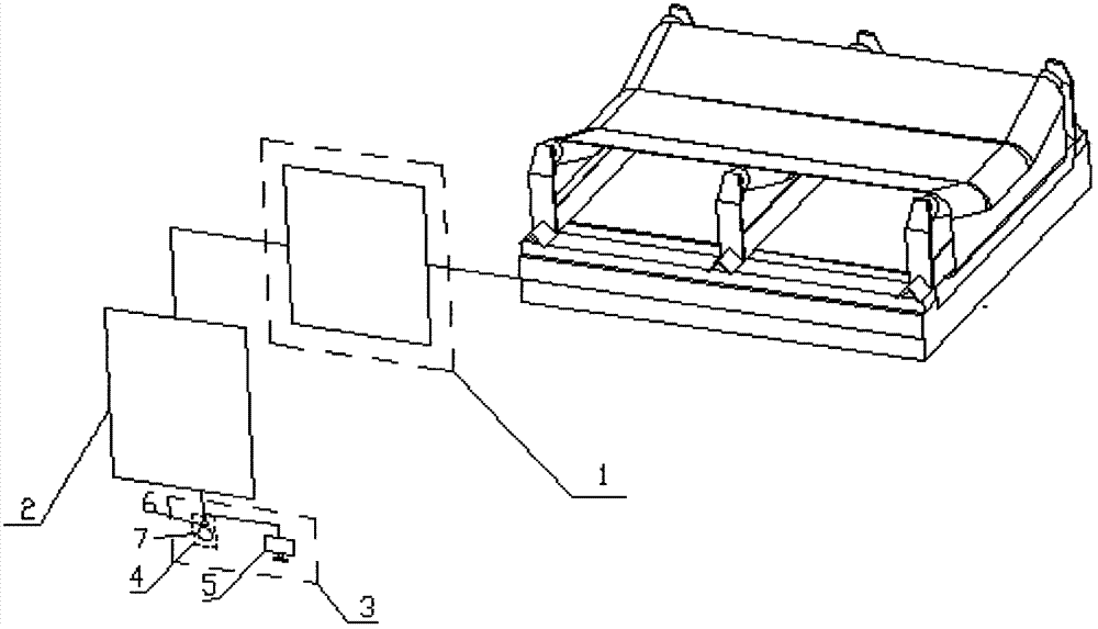 Mining conveyer carrier roller fault monitoring, positioning and warning device