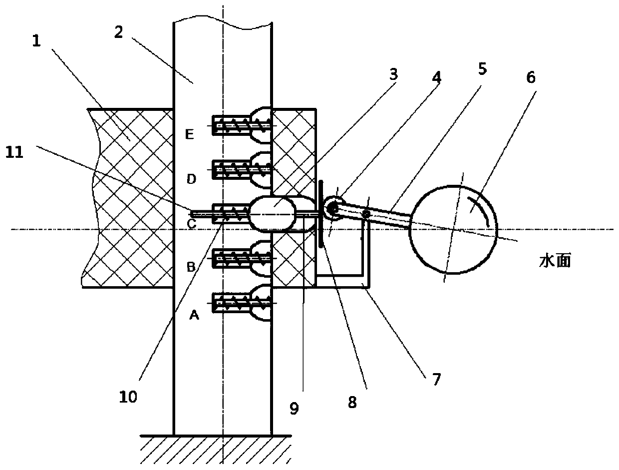 Automatic lifting and locking device and method for offshore floating platform