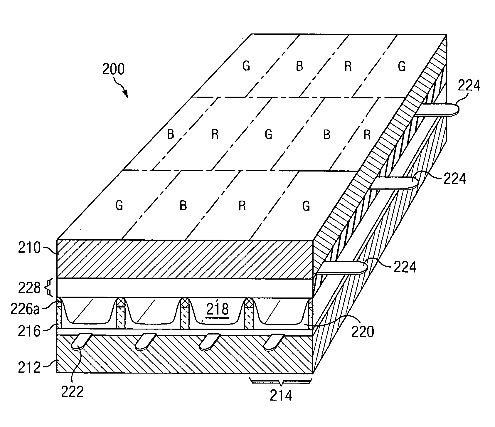 Plasma display panel structure