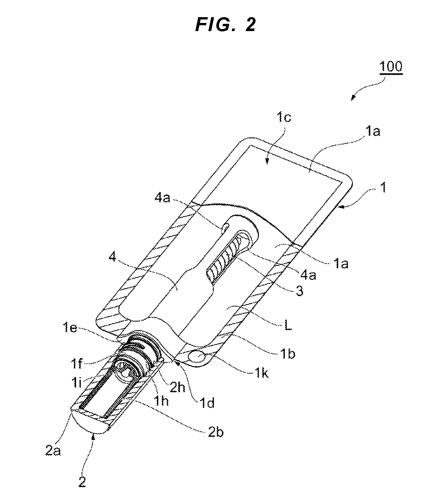 Liquid cosmetic container