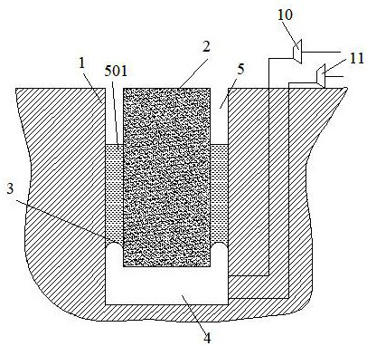 Low-pressure-difference sealed gravity compressed air energy storage system and method