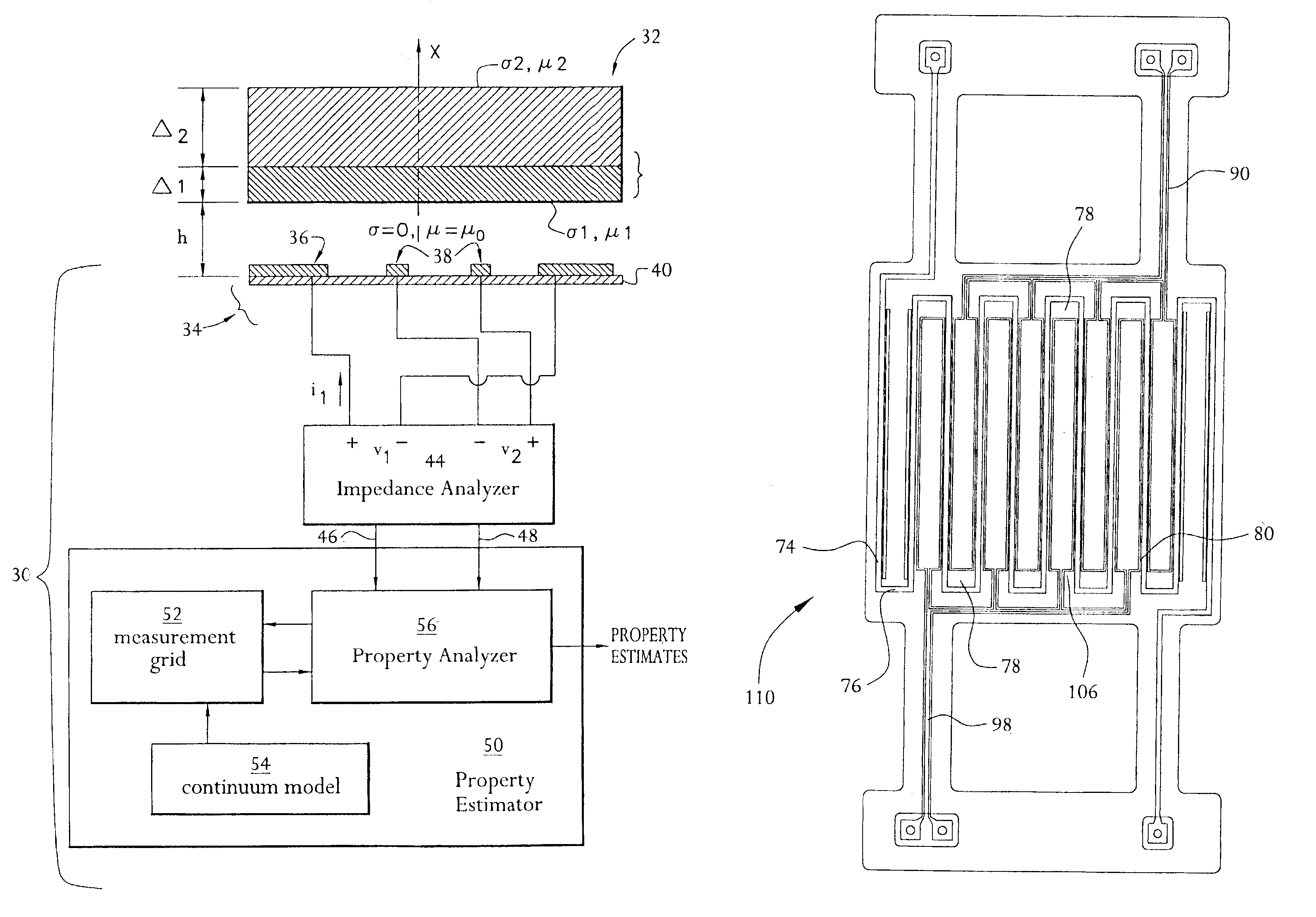 Absolute property measurement with air calibration