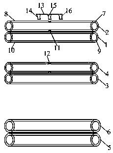 Production device and production method for composite functional yarns