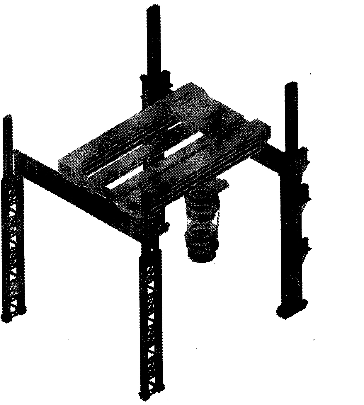 Test weight method of lifting ladle for large steel-making casting bridged crane