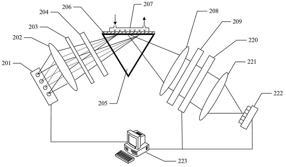 Detection system and detection method based on SPR