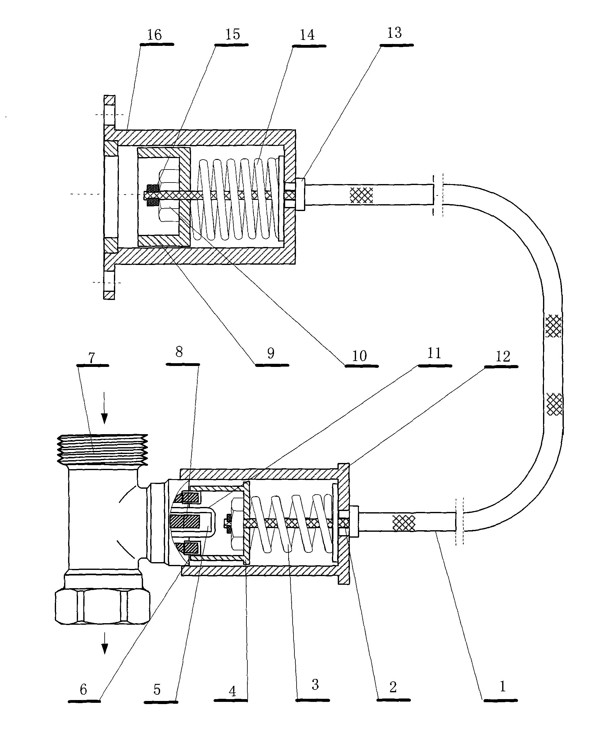 Passive remote automatic fire-extinguishing system