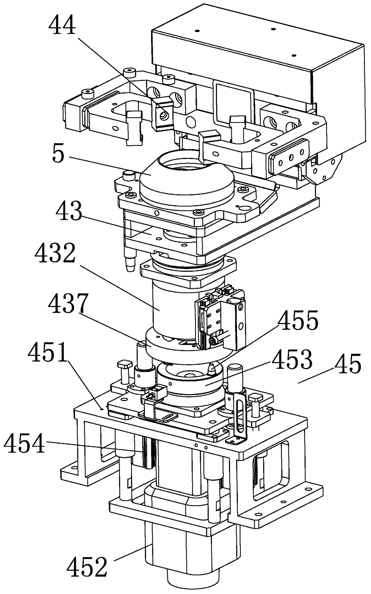 Rotary ventilating conductive seat for compressor welding