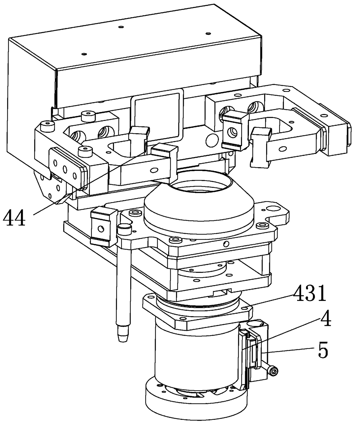 Rotary ventilating conductive seat for compressor welding