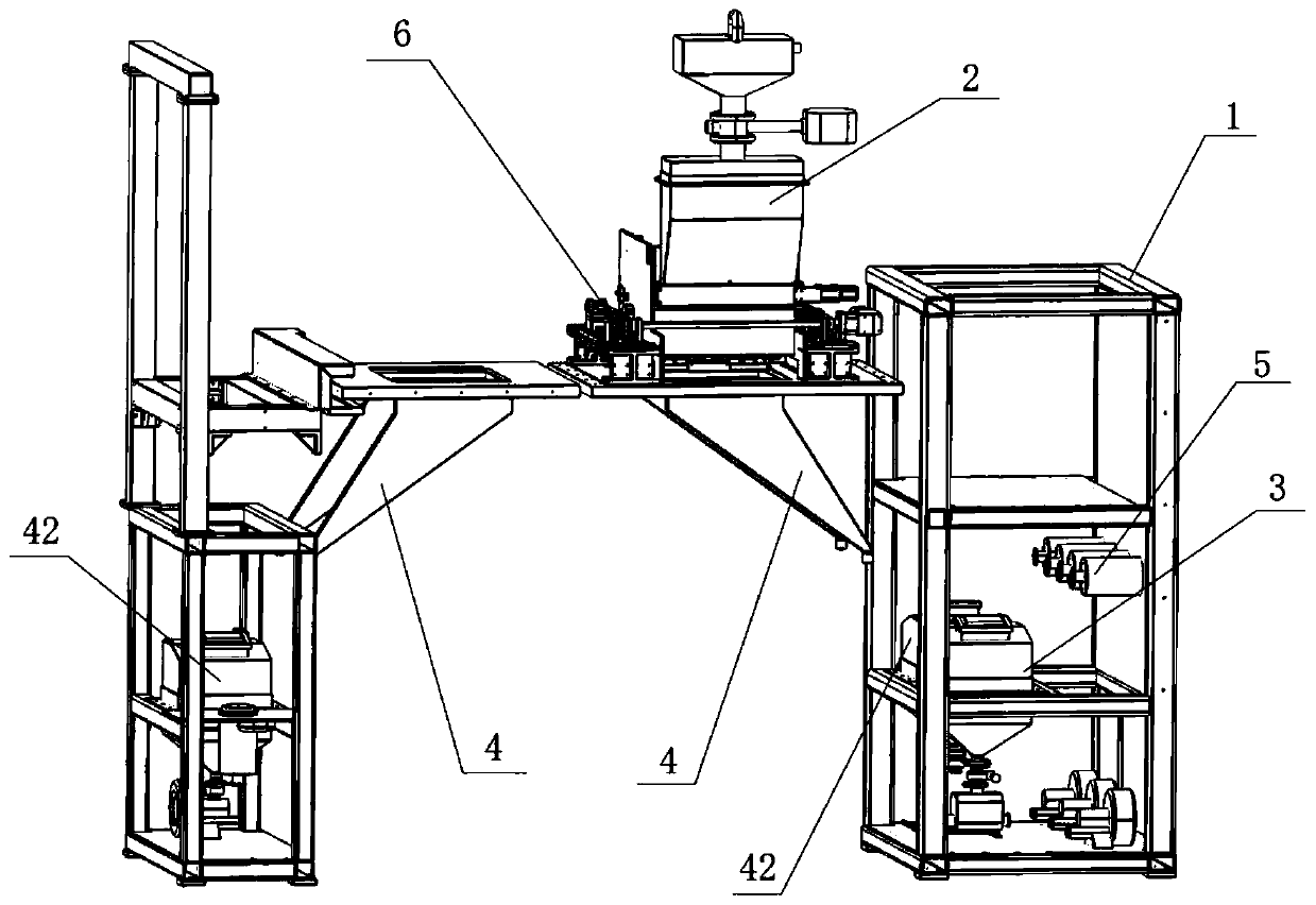 Powder management system for SLM equipment