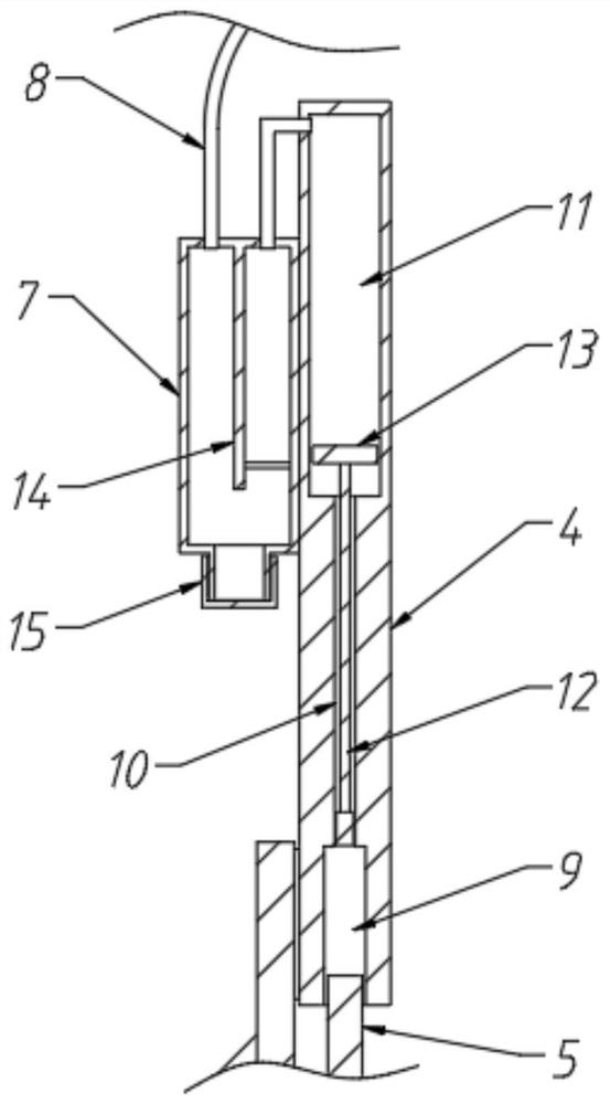 A bag supporting device for agricultural grain bagging