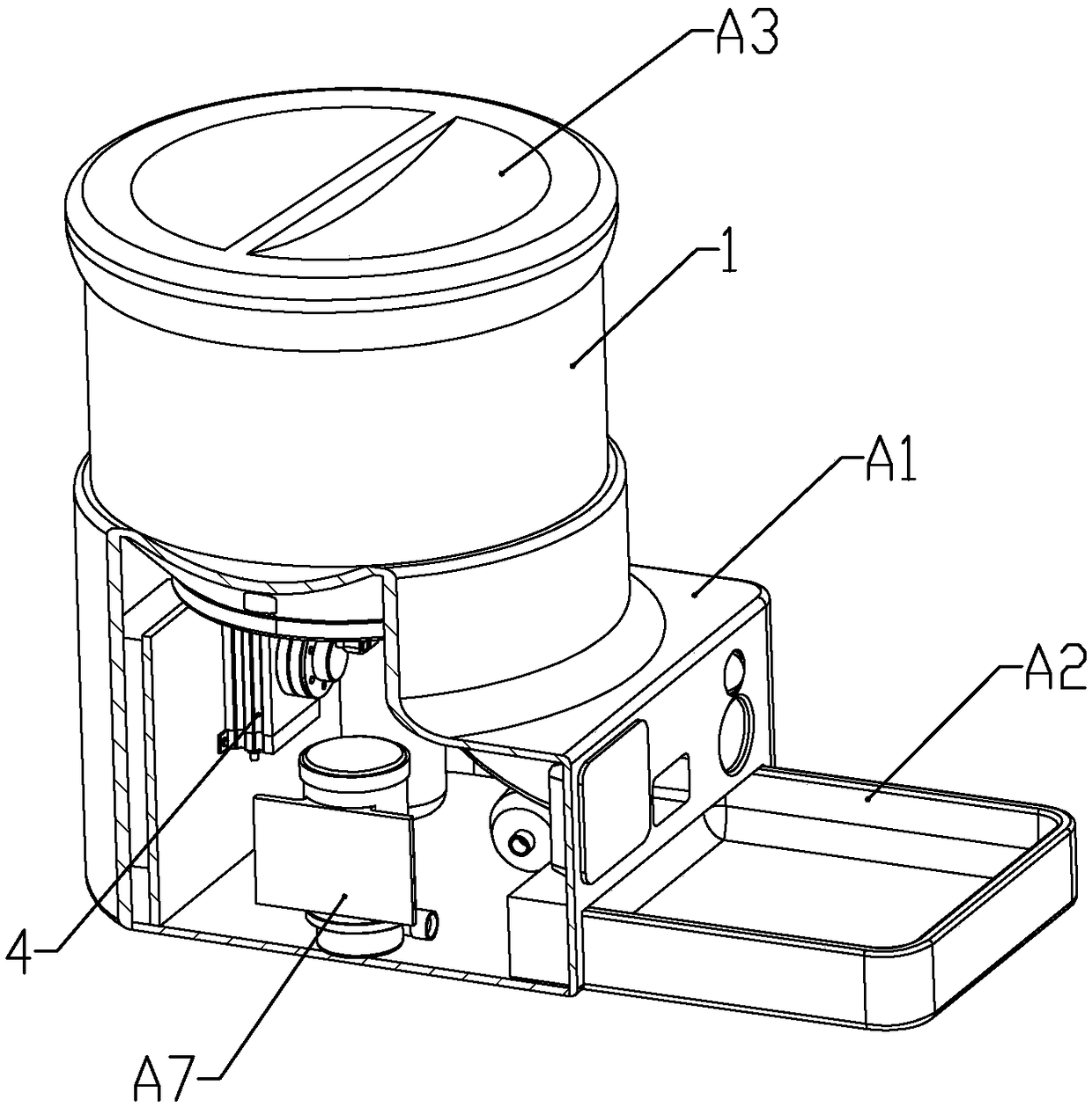 Split-type pet feeder