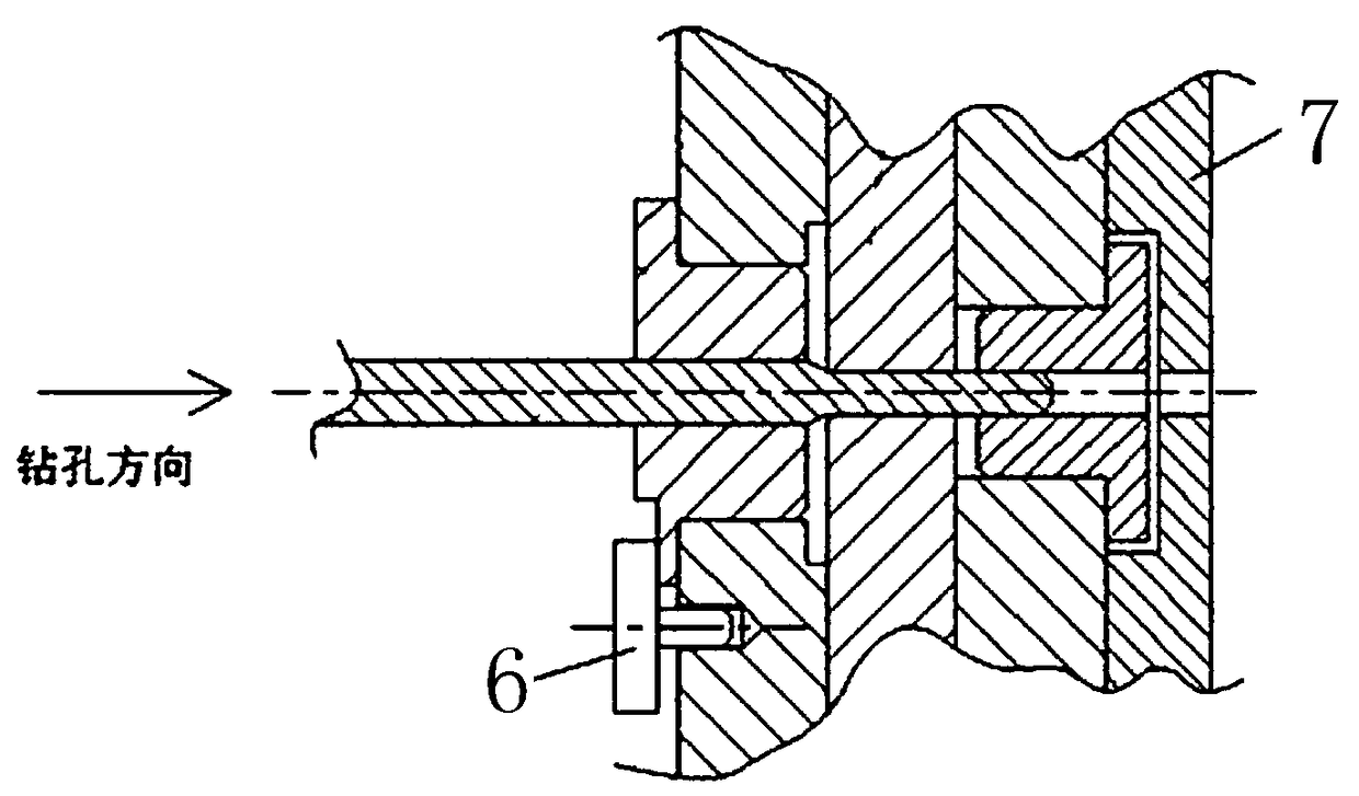 Method for machining a reverse hole of large sandwich blind hole structure of aircraft