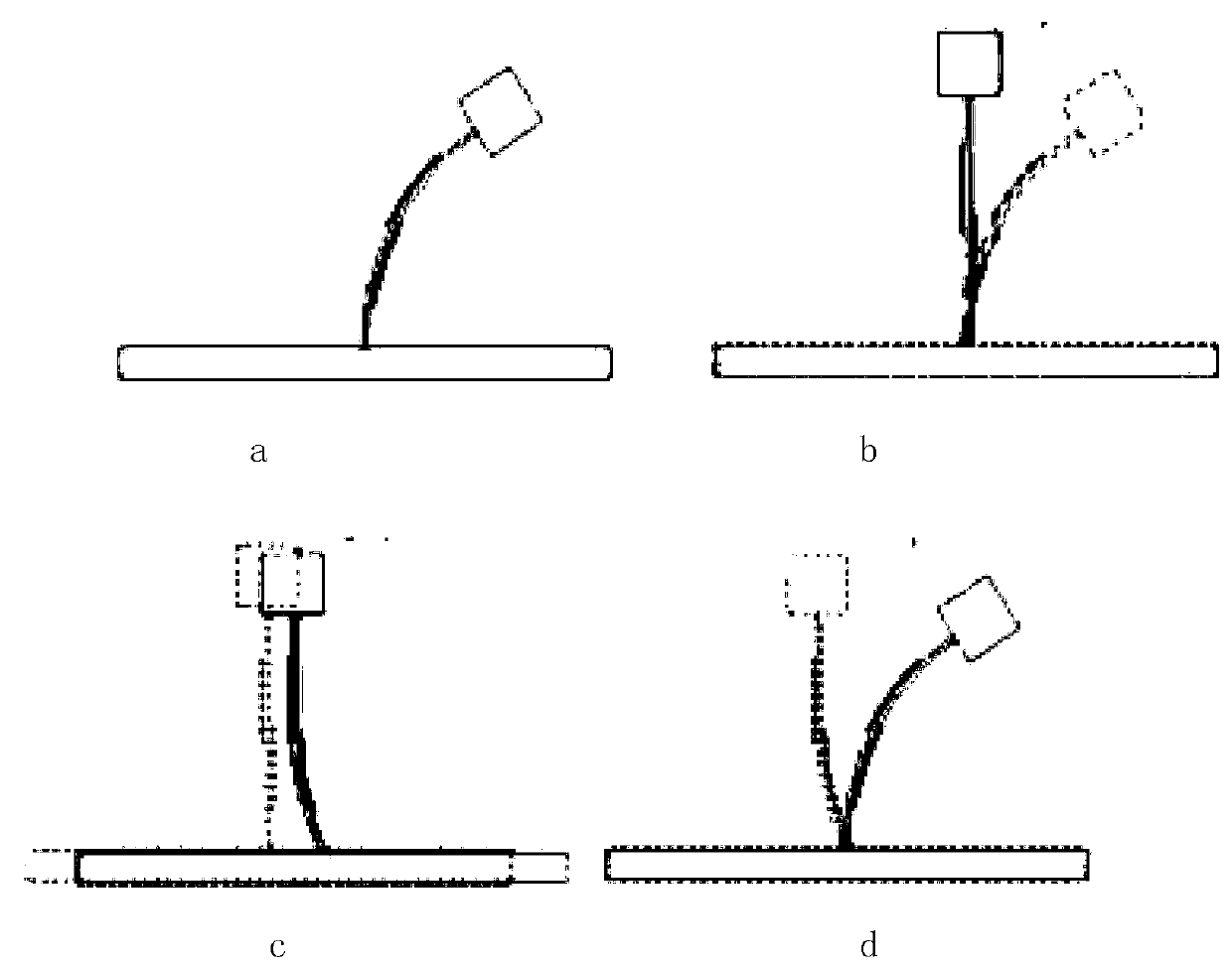 Asymmetric Two-Piece Piezoelectric Fiber Inertial Drive Device