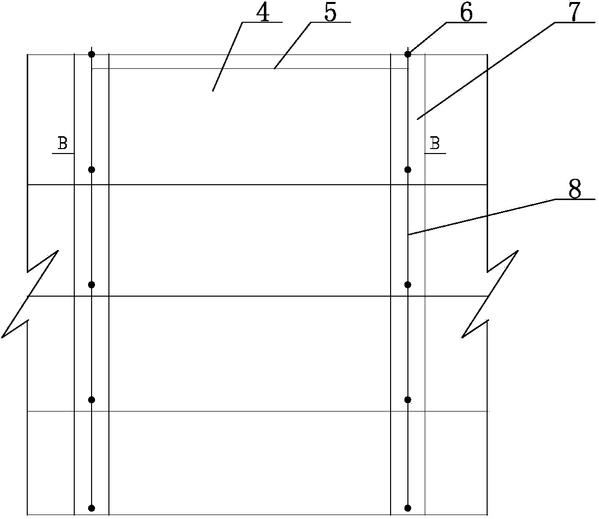 Side slope gradient control method in deep foundation pit excavation process