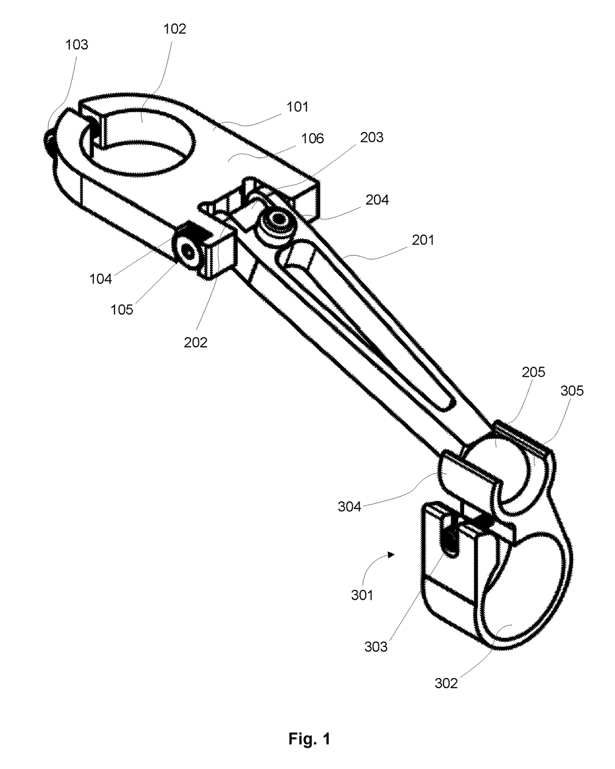 Device for passive control of steering mechanisms