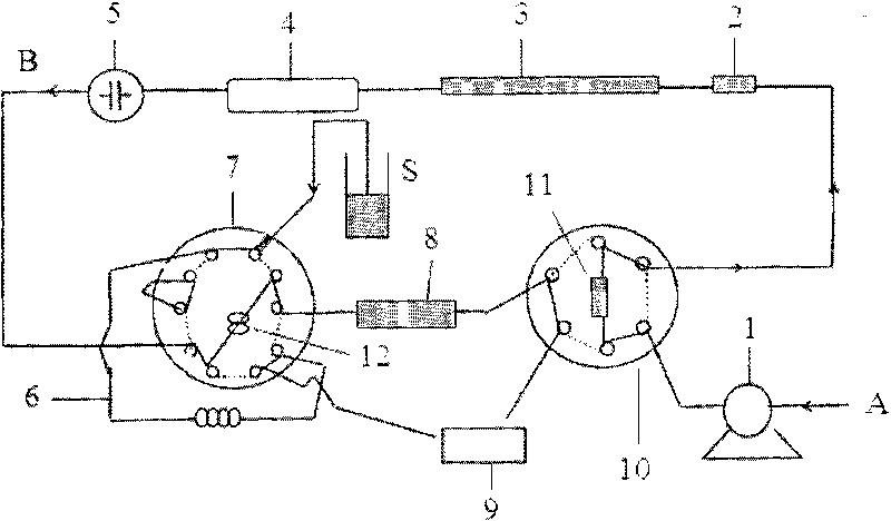 Ion chromatography single-pump column switching system