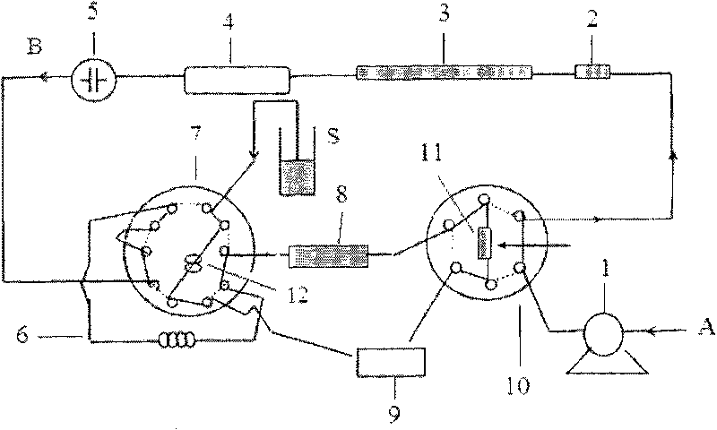 Ion chromatography single-pump column switching system