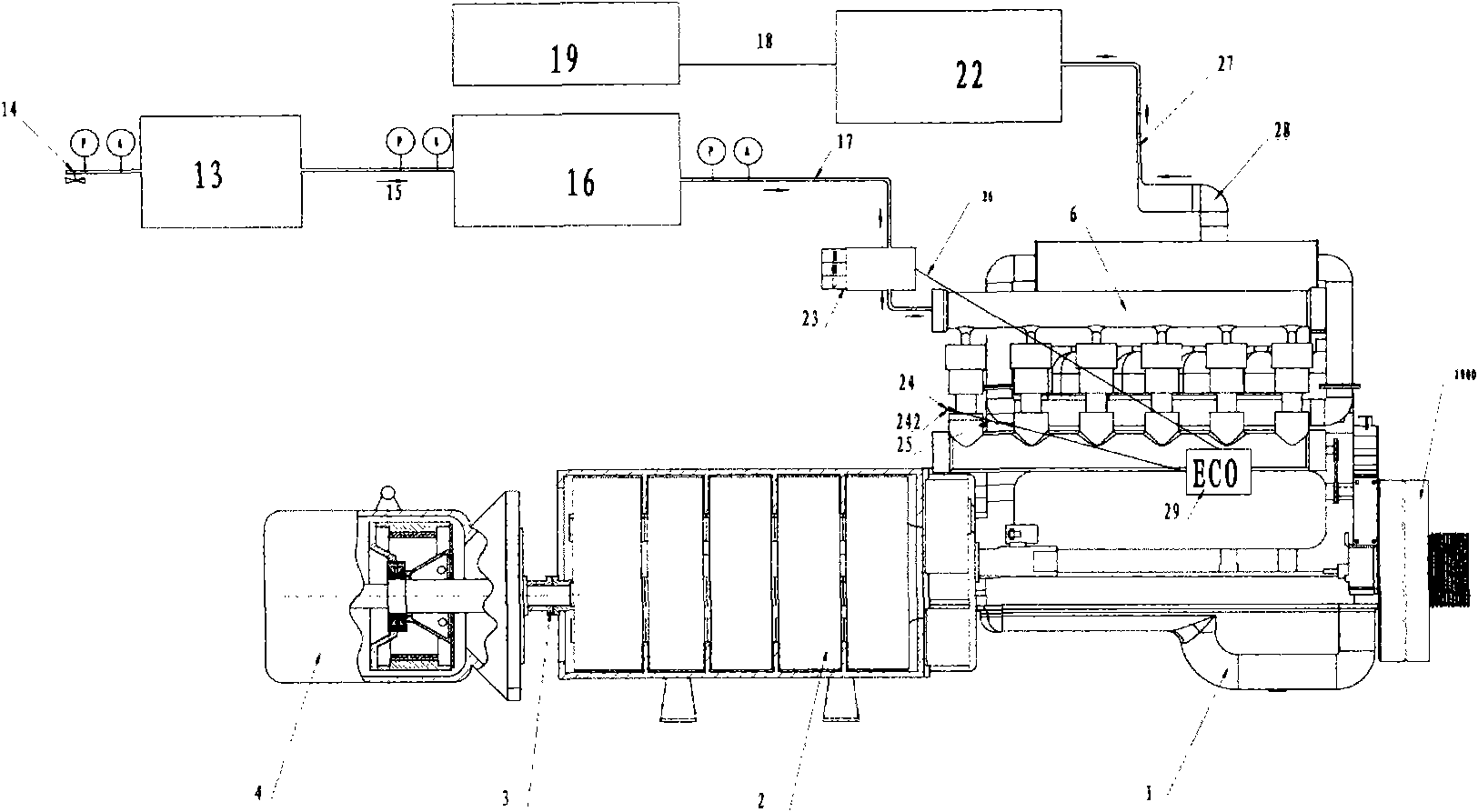 Electromagnetic boosting two-stroke aerodynamic engine assembly