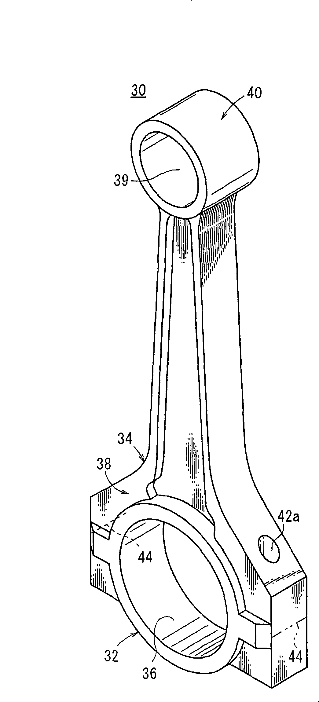 Method and device for manufacture of connecting rod