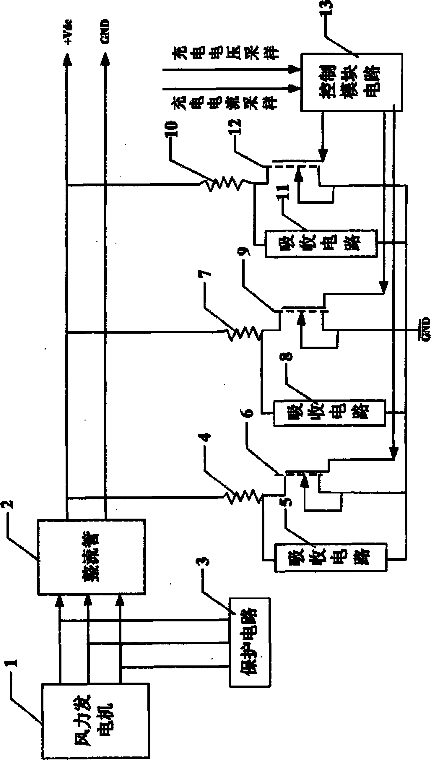 High precision control device of windmill generator damp load