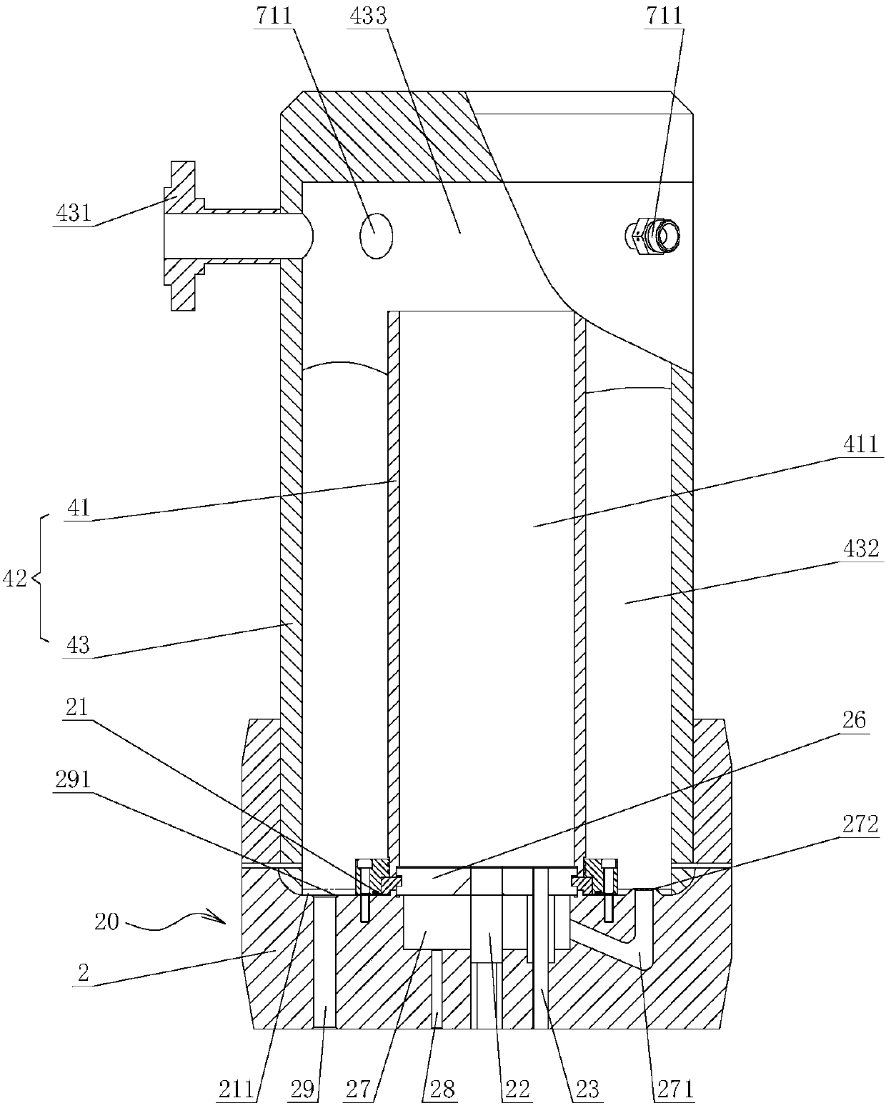 Wastewater composite heat carrier generator and composite heat carrier generation method