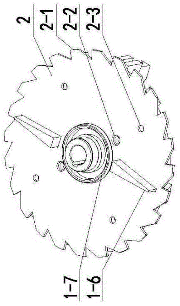 Composite cutter disc of food rubbish processor